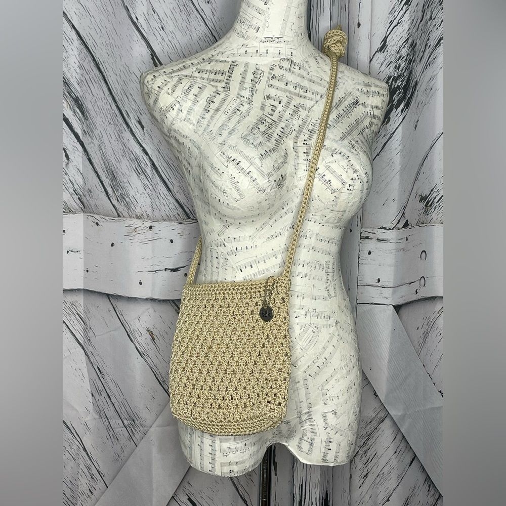 The Sak Beige Crochet Crossbody Bag